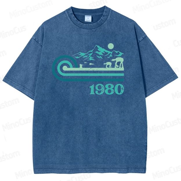 1980 Vintage Sci - Fi Mountain Creature T - Shirt
