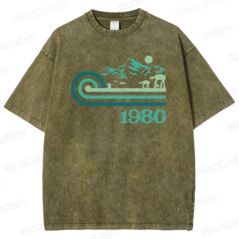 1980 Vintage Sci - Fi Mountain Creature T - Shirt