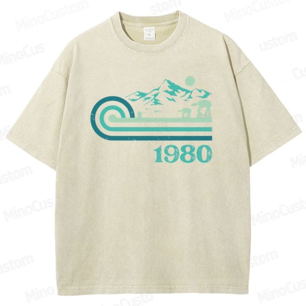 1980 Vintage Sci - Fi Mountain Creature T - Shirt