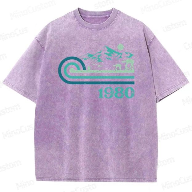 1980 Vintage Sci - Fi Mountain Creature T - Shirt