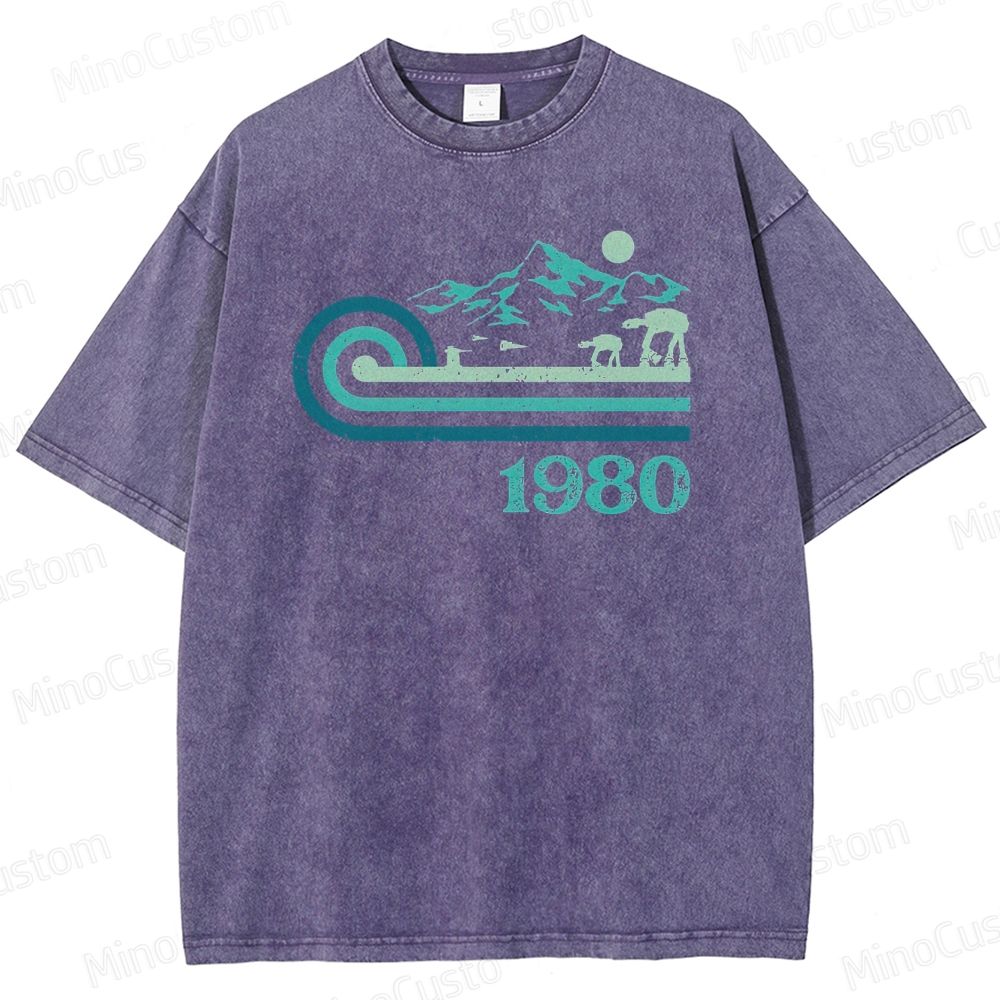 1980 Vintage Sci - Fi Mountain Creature T - Shirt