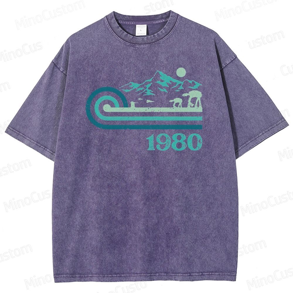 1980 Vintage Sci - Fi Mountain Creature T - Shirt