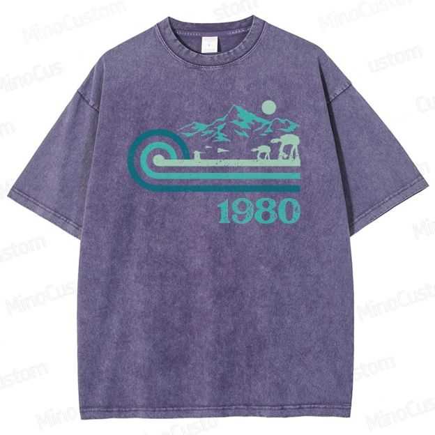 1980 Vintage Sci - Fi Mountain Creature T - Shirt