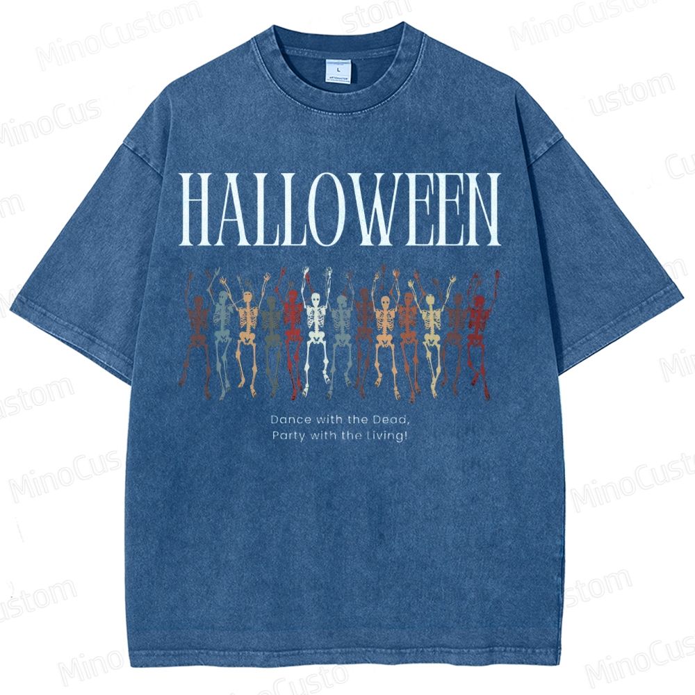 Most Popular Halloween Party Washed T-Shirt