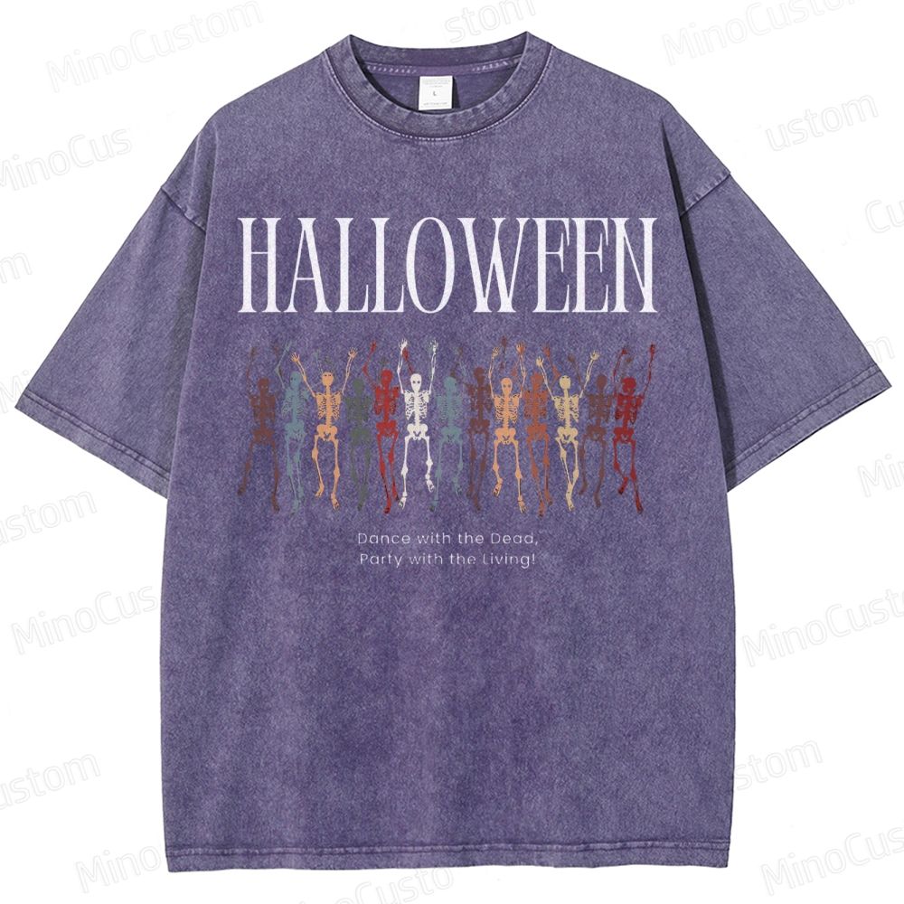 Most Popular Halloween Party Washed T-Shirt