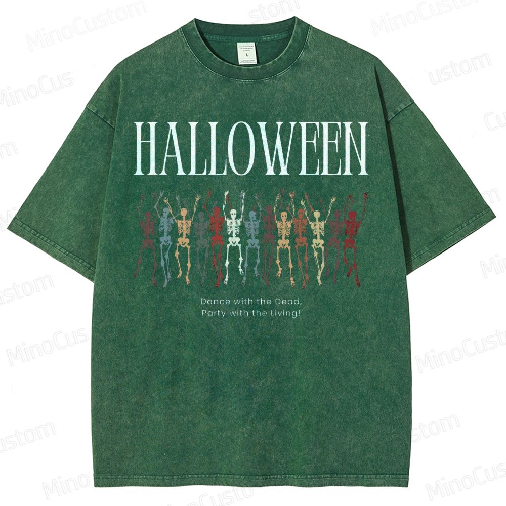 Most Popular Halloween Party Washed T-Shirt