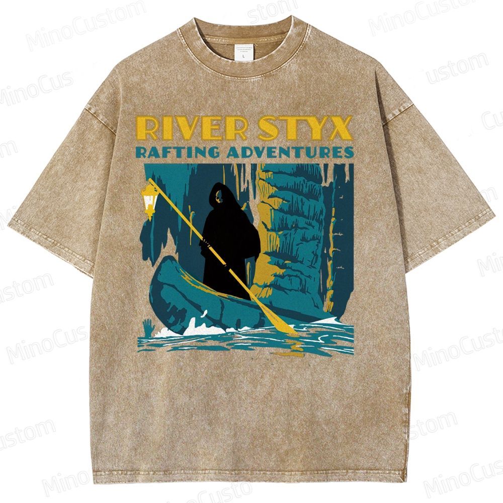 River Styx Rafting Adventures Washed T-Shirt