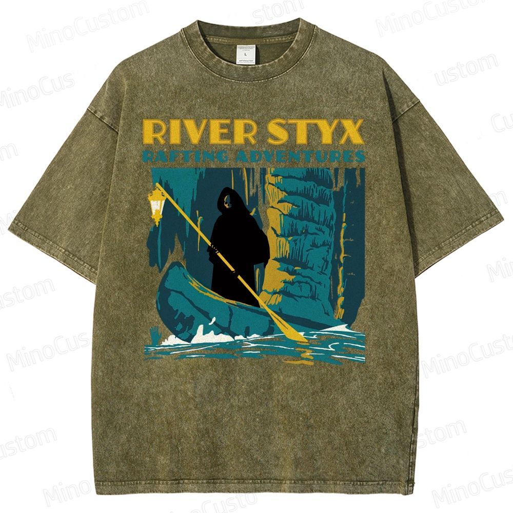 River Styx Rafting Adventures Washed T-Shirt