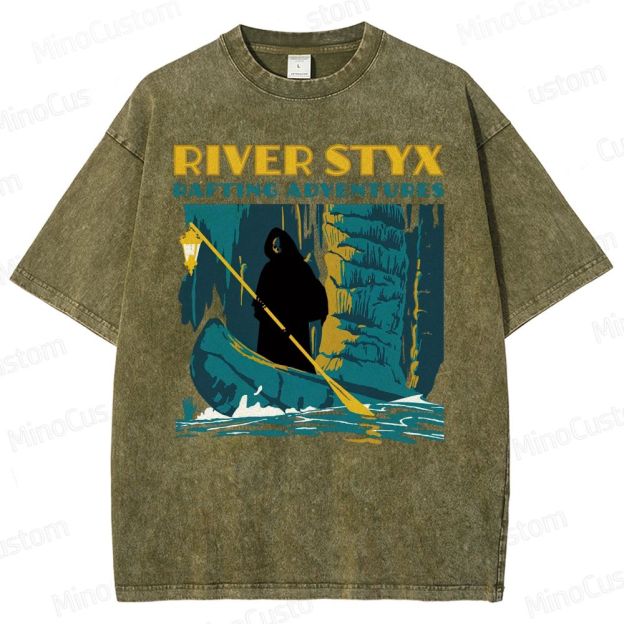 River Styx Rafting Adventures Washed T-Shirt