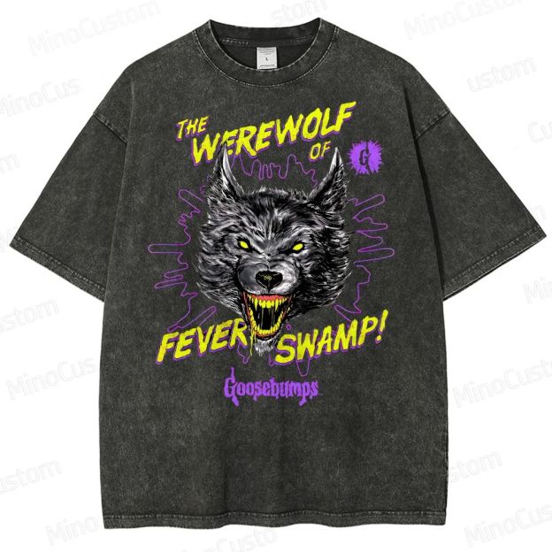 Goosebumps Roaring Werewolf  Washed T-Shirt 
