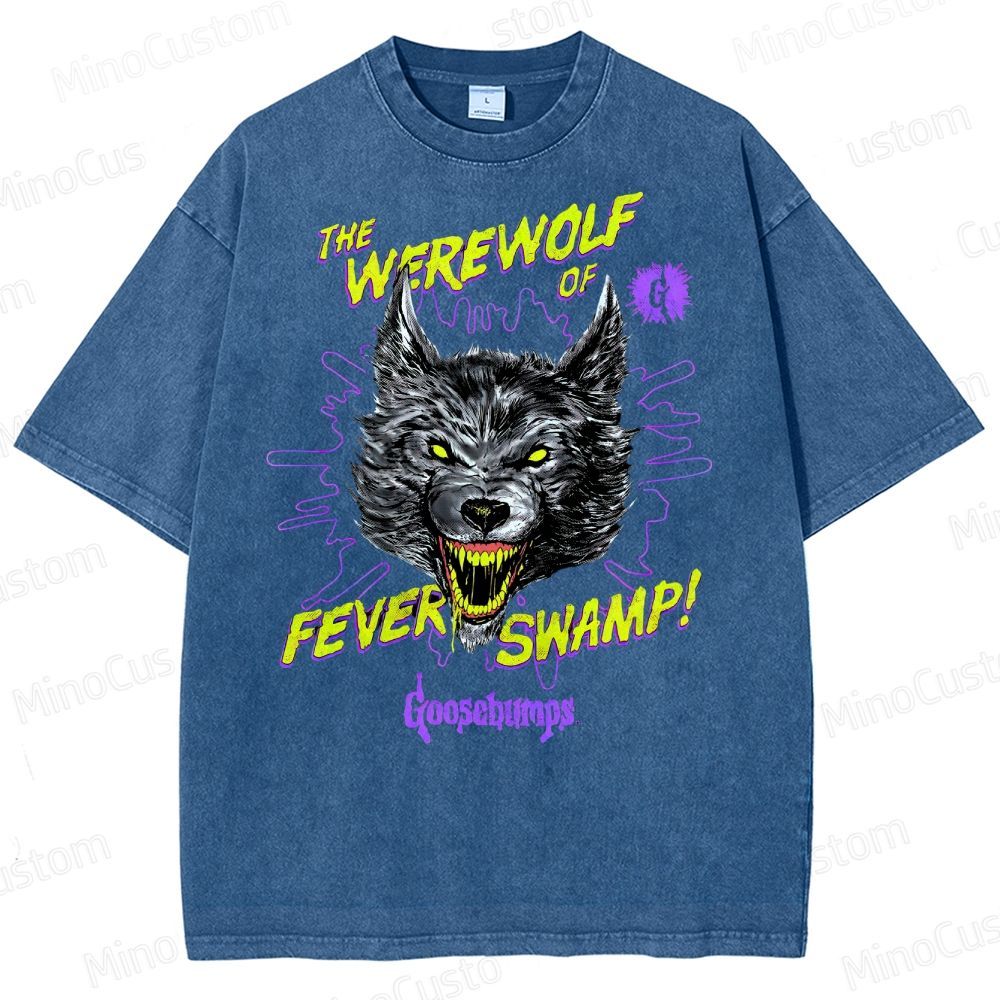 Goosebumps Roaring Werewolf  Washed T-Shirt 