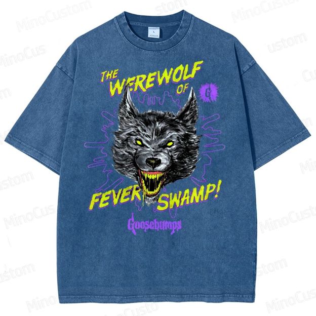 Goosebumps Roaring Werewolf  Washed T-Shirt 