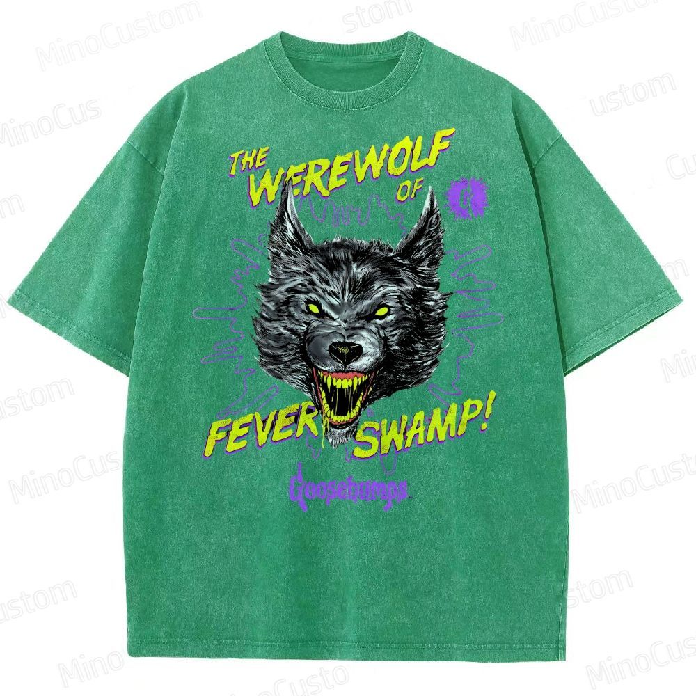 Goosebumps Roaring Werewolf  Washed T-Shirt 