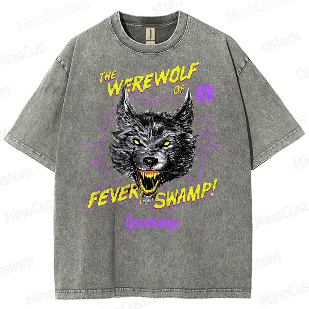 Goosebumps Roaring Werewolf  Washed T-Shirt 