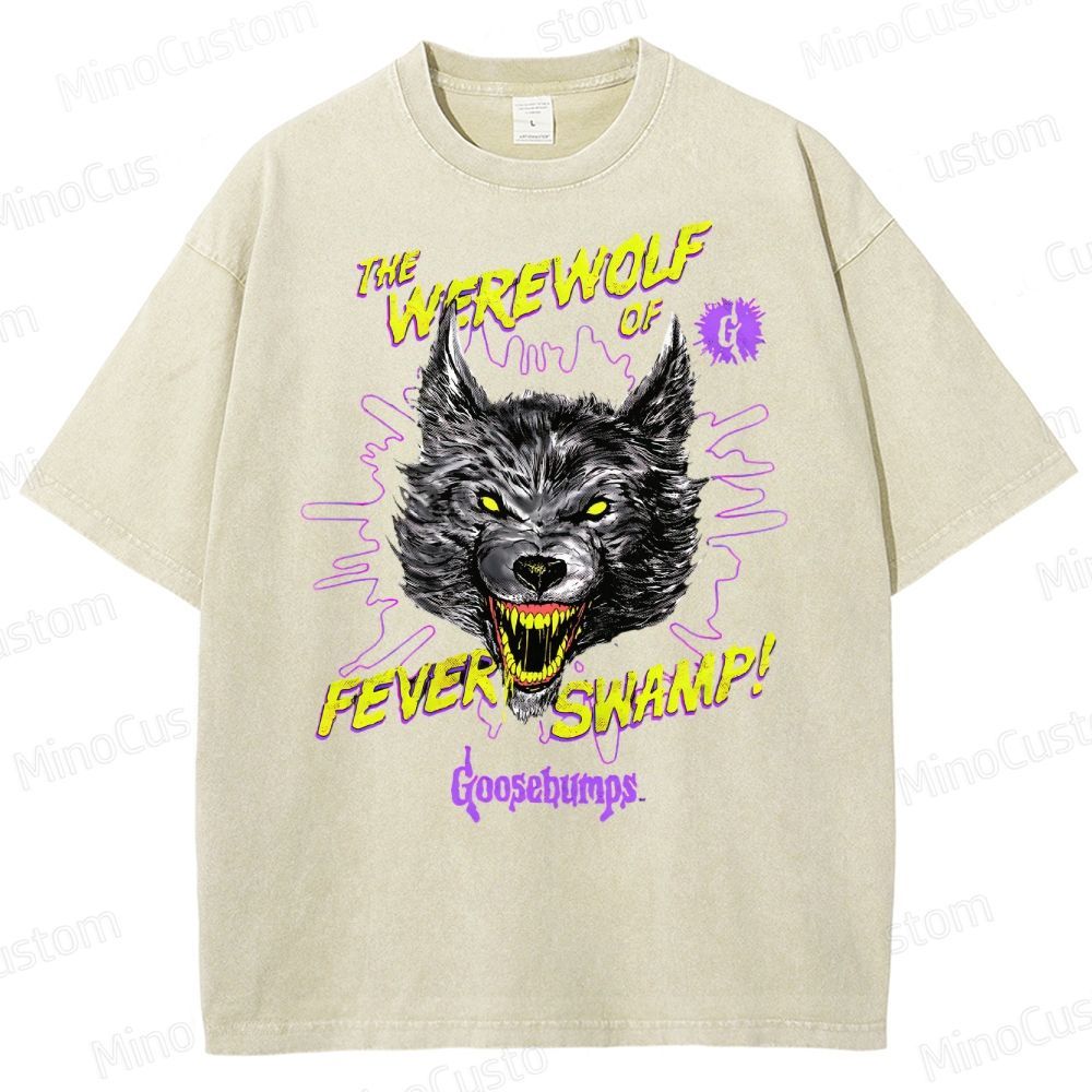 Goosebumps Roaring Werewolf  Washed T-Shirt 