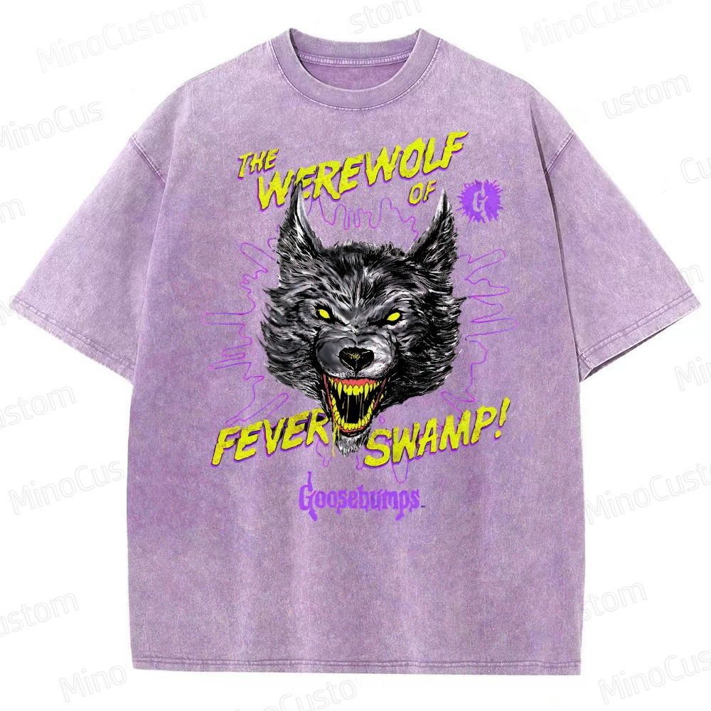 Goosebumps Roaring Werewolf  Washed T-Shirt 