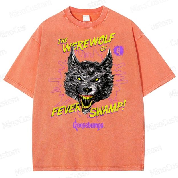 Goosebumps Roaring Werewolf  Washed T-Shirt 