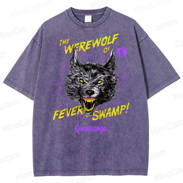 Goosebumps Roaring Werewolf  Washed T-Shirt 