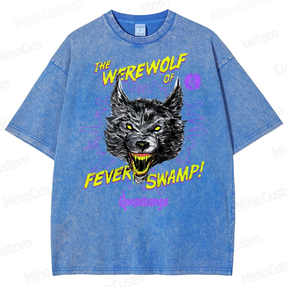 Goosebumps Roaring Werewolf  Washed T-Shirt 