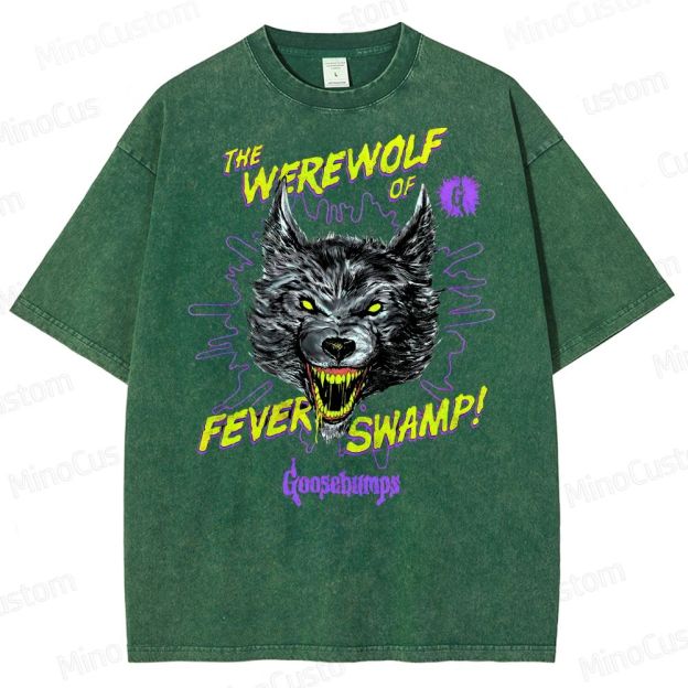 Goosebumps Roaring Werewolf  Washed T-Shirt 