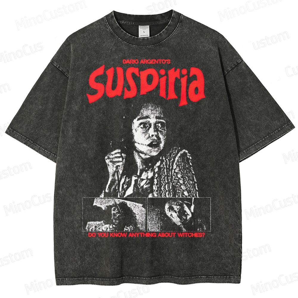 Suspiria Witch Horror Washed T-Shirt
