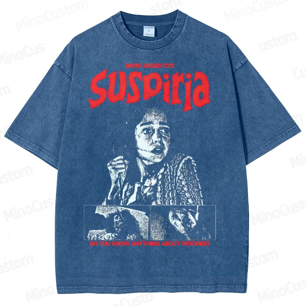 Suspiria Witch Horror Washed T-Shirt