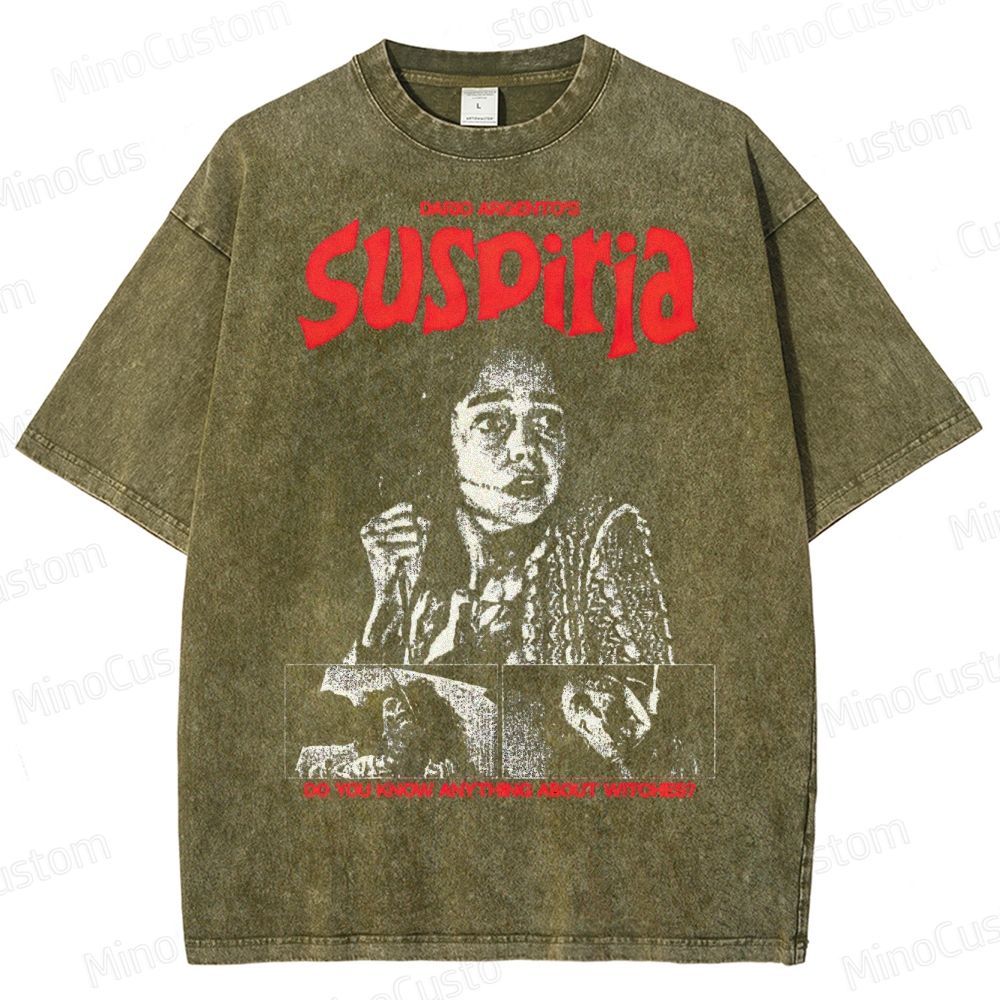 Suspiria Witch Horror Washed T-Shirt