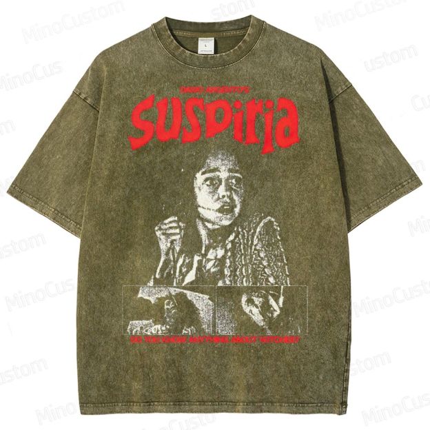 Suspiria Witch Horror Washed T-Shirt