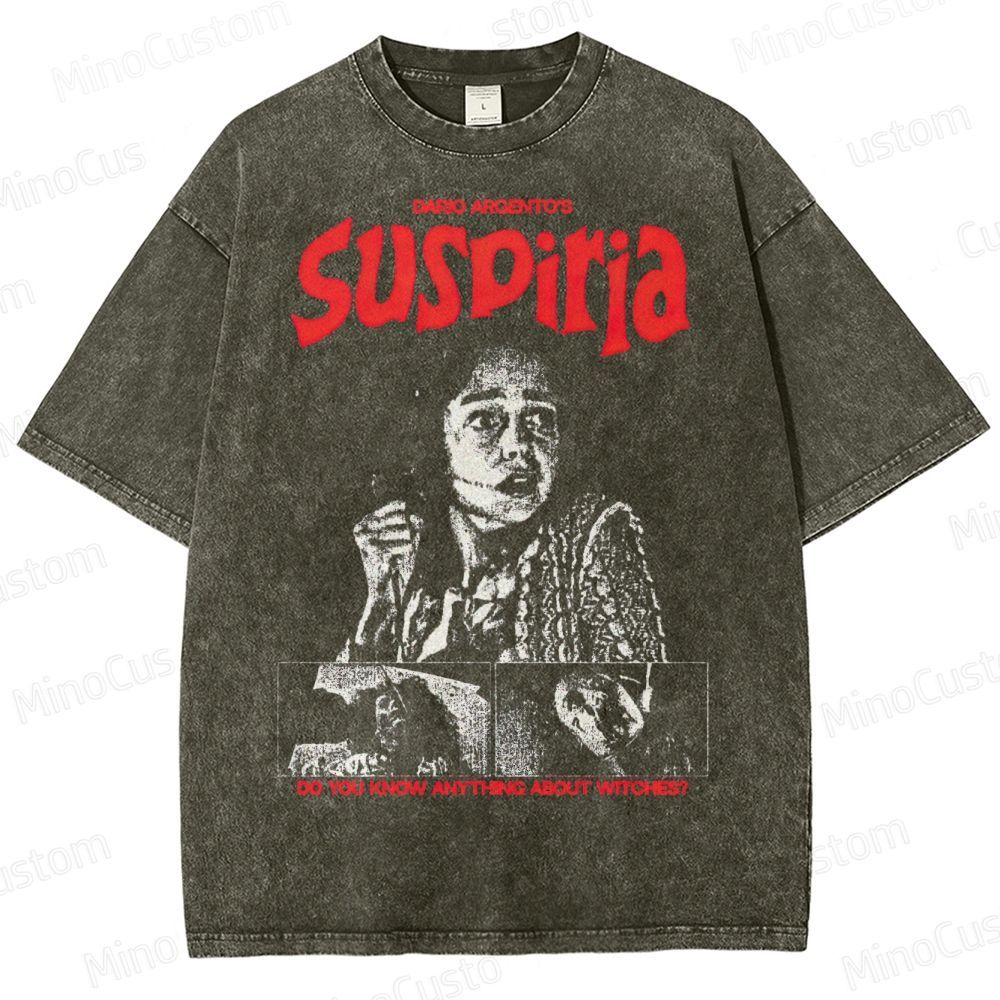 Suspiria Witch Horror Washed T-Shirt