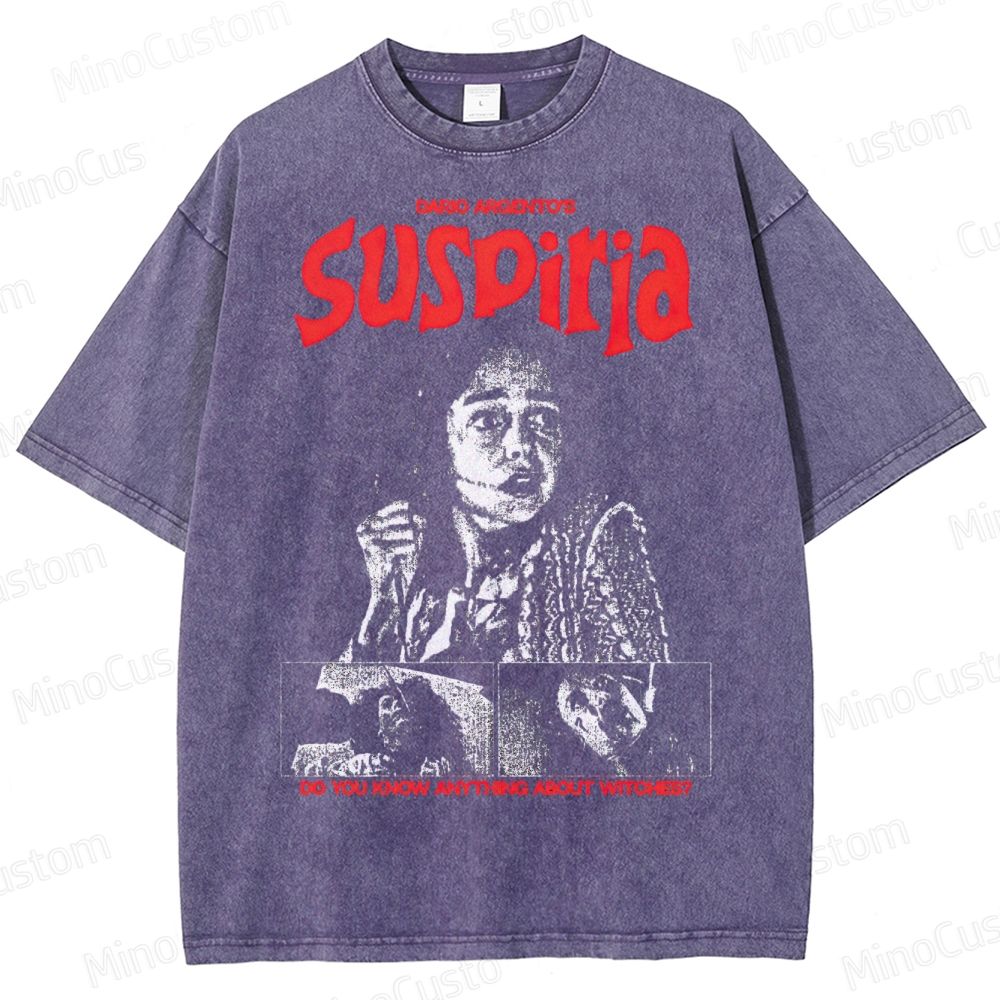 Suspiria Witch Horror Washed T-Shirt