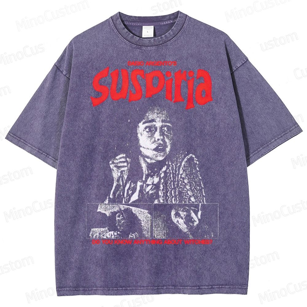 Suspiria Witch Horror Washed T-Shirt