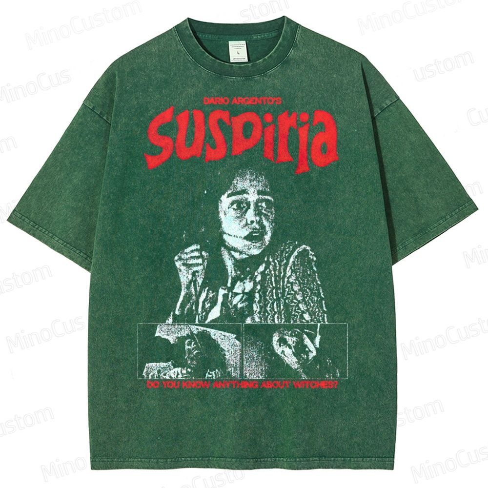 Suspiria Witch Horror Washed T-Shirt