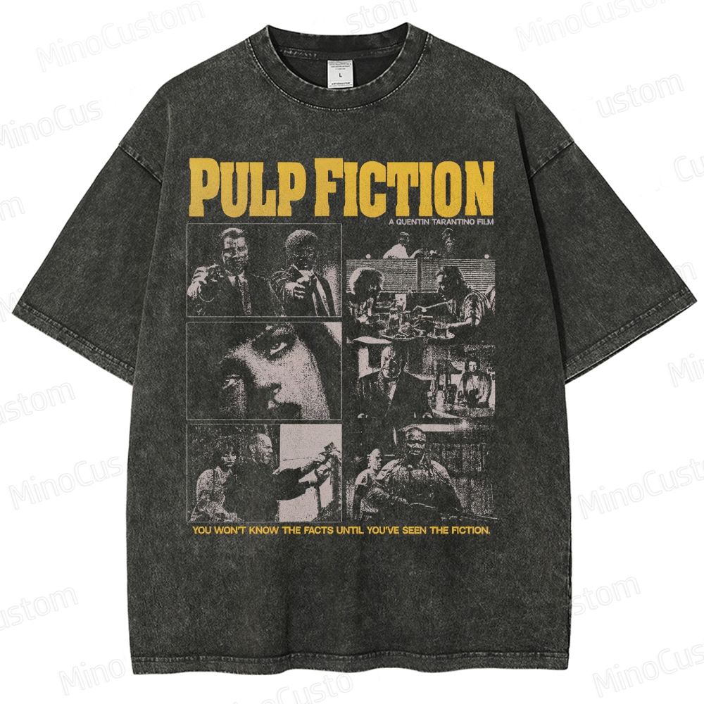 Pulp Fiction Movie Washed T-Shirt 