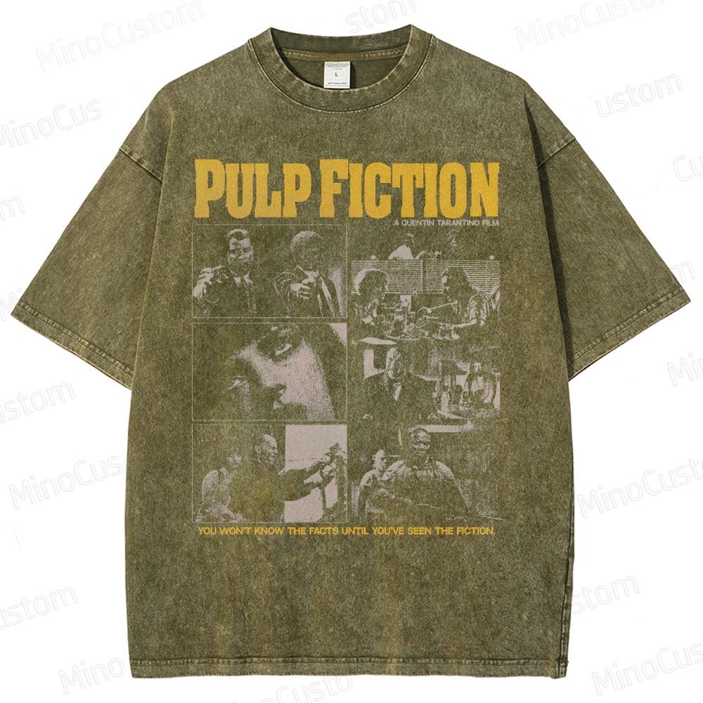 Pulp Fiction Movie Washed T-Shirt 