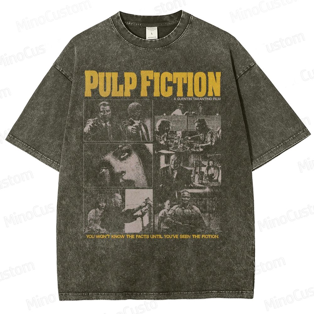 Pulp Fiction Movie Washed T-Shirt 