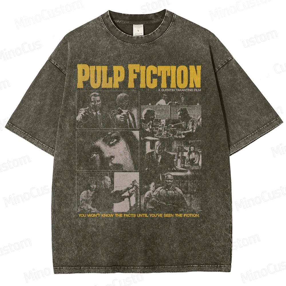 Pulp Fiction Movie Washed T-Shirt 