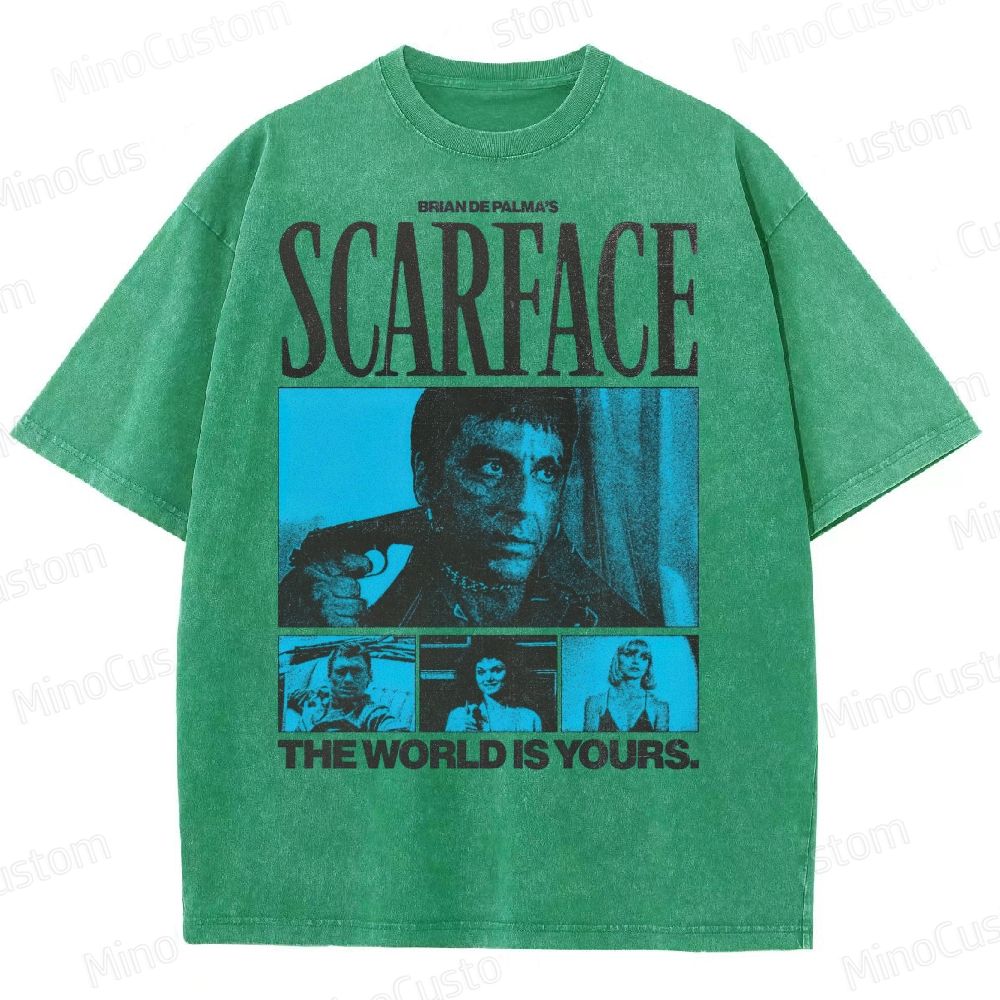 Scarface Movie Poster Washed T-Shirt 