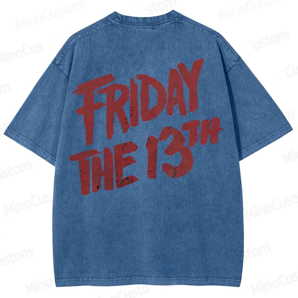 Jason Voorhees Friday The 13th Washed T-Shirt 