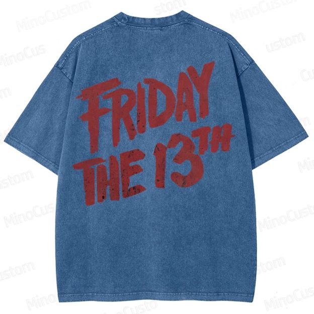 Jason Voorhees Friday The 13th Washed T-Shirt 