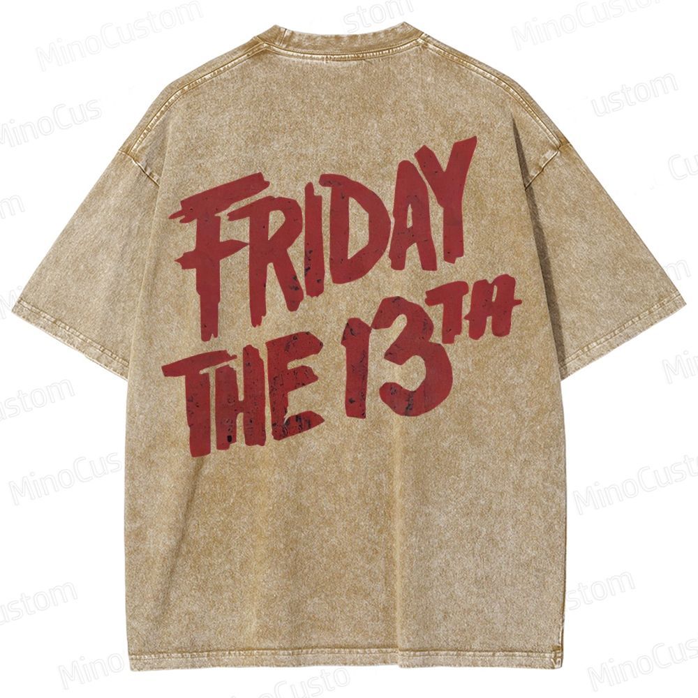 Jason Voorhees Friday The 13th Washed T-Shirt 