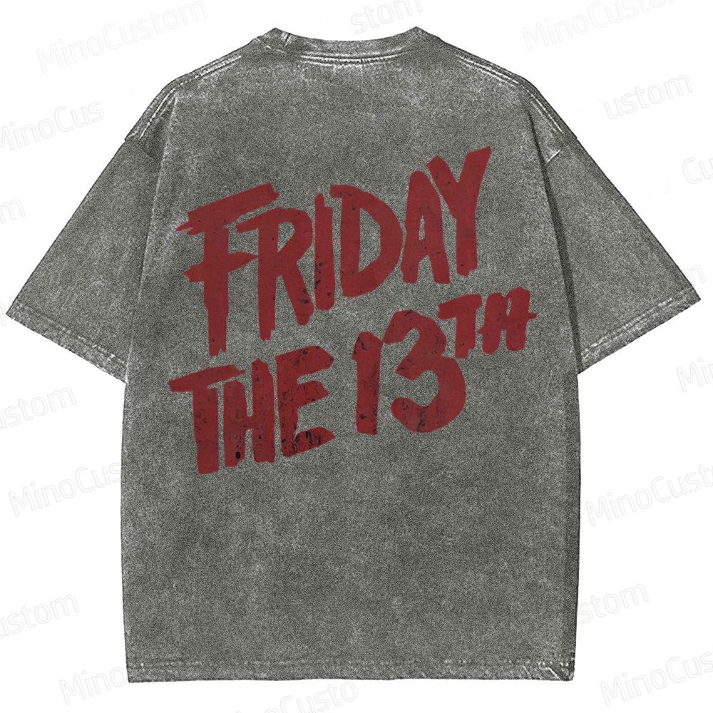 Jason Voorhees Friday The 13th Washed T-Shirt 