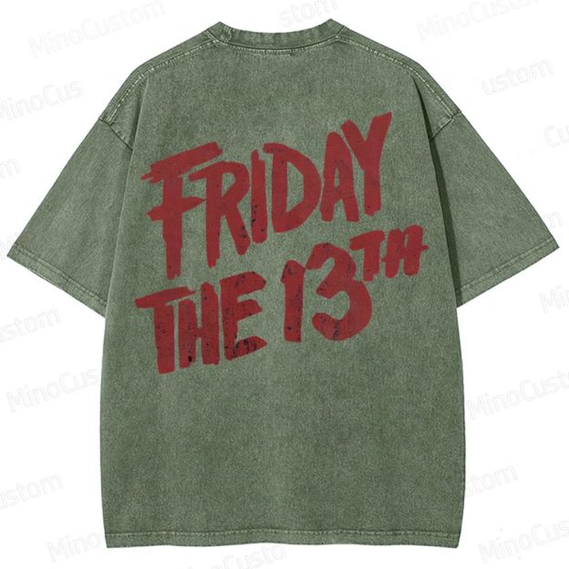 Jason Voorhees Friday The 13th Washed T-Shirt 