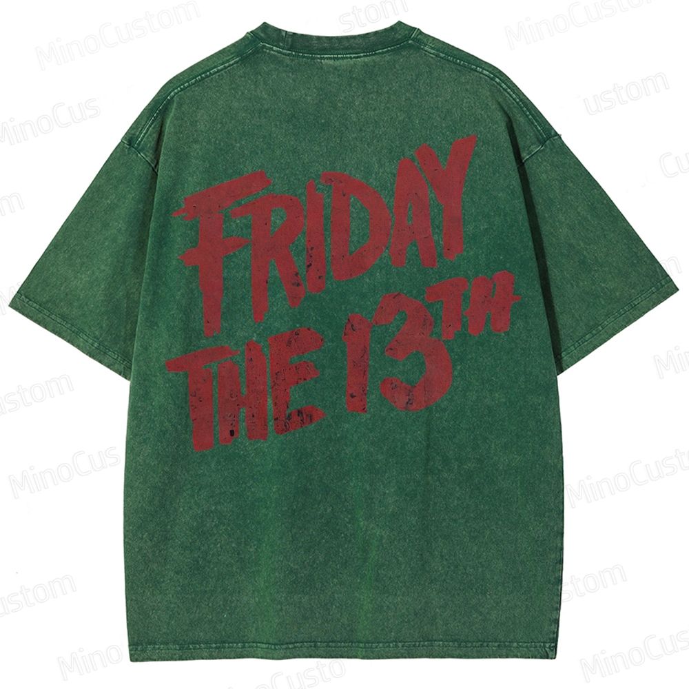 Jason Voorhees Friday The 13th Washed T-Shirt 