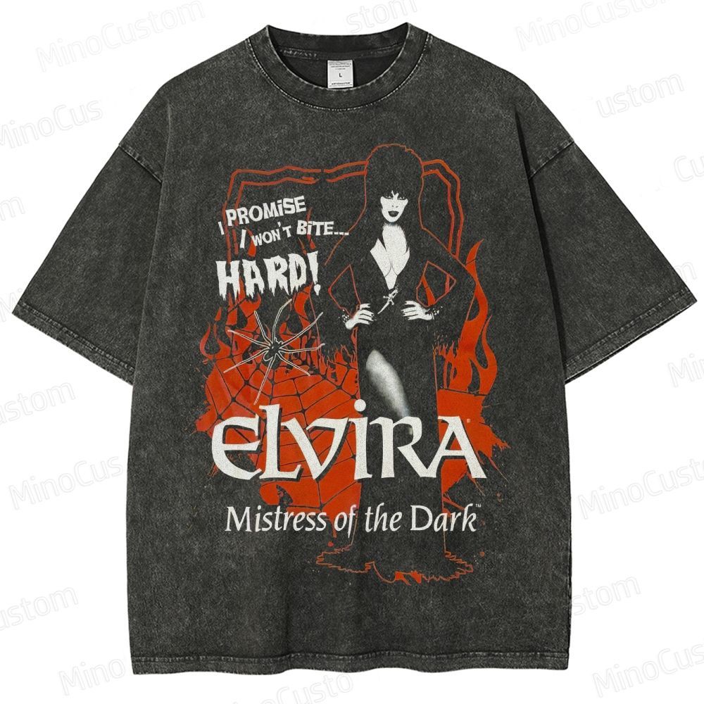 Elvira Mistress of the Dark Vintage Washed T - Shirt