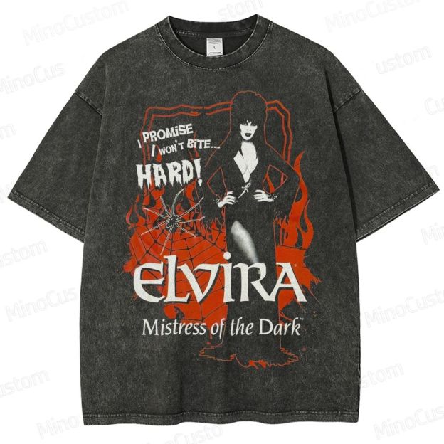 Elvira Mistress of the Dark Vintage Washed T - Shirt