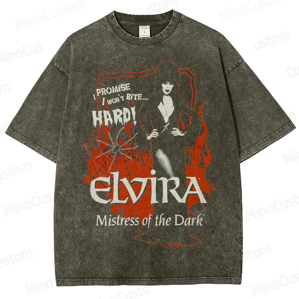 Elvira Mistress of the Dark Vintage Washed T - Shirt