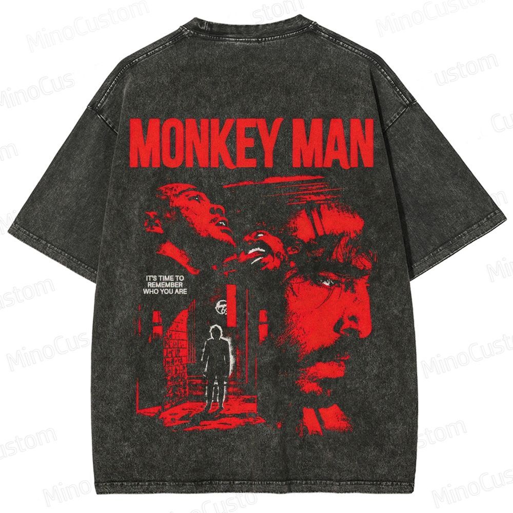 Monkey Man Vintage Washed T - Shirt