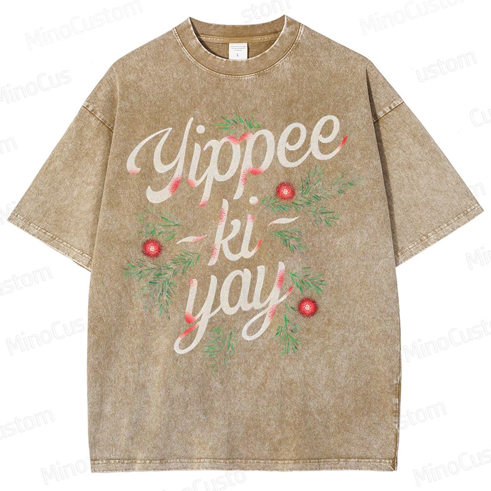 Yippee-Ki-Yay Geek Washed T-Shirt