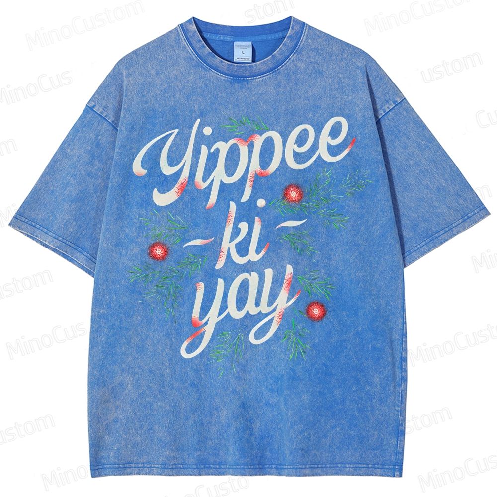 Yippee-Ki-Yay Geek Washed T-Shirt