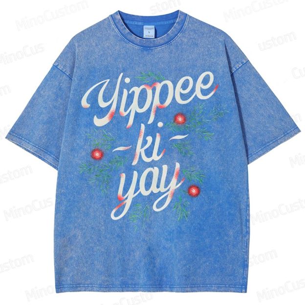 Yippee-Ki-Yay Geek Washed T-Shirt